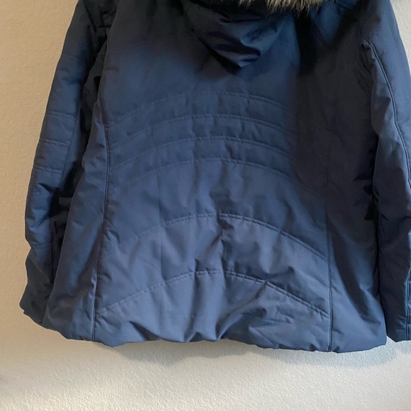 Obermeyer Tuscany ll Insulated Thermore Blue Fur-Trimmed Hooded Winter Jacket 20 - Picture 12 of 16
